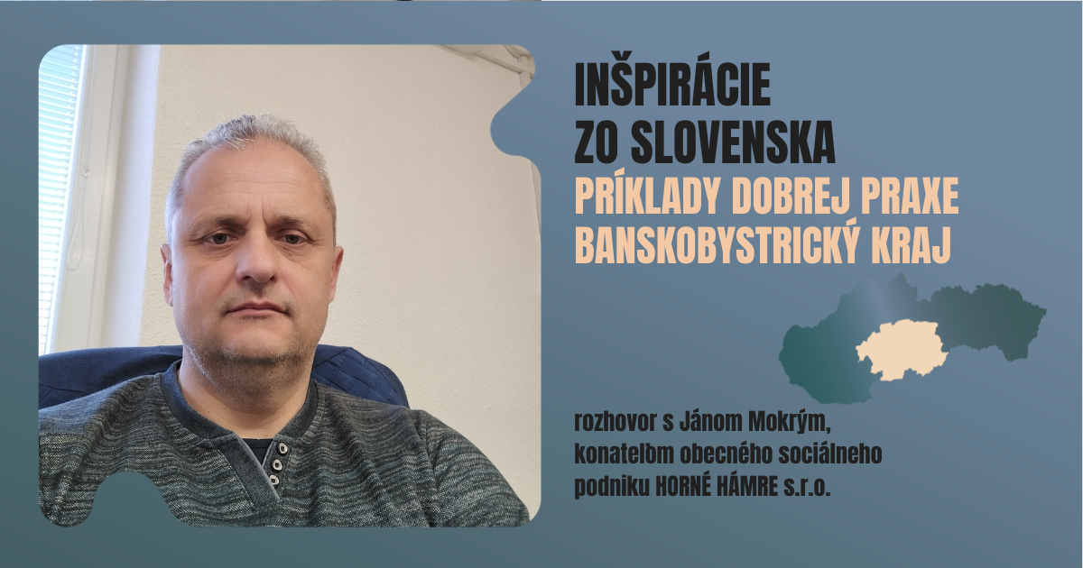 6 | WebJET CMS Portrét konateľa obecného sociálneho podniku Horné Hámre, Jána Mokrého